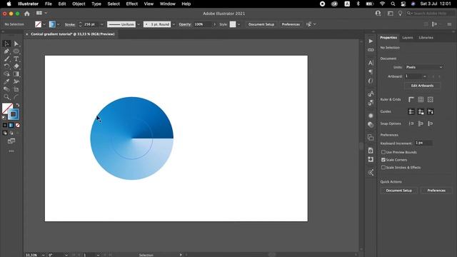 Fix an issue with Conical (Angular) Gradients in Adobe Illustrator смотреть онлайн