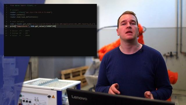 Control and read the duo-mix connect and smp connect (OPC-UA) смотреть онлайн