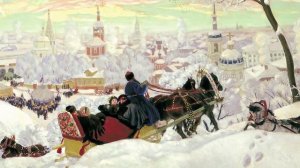 Картина "Масленица", Борис Михайлович Кустодиев