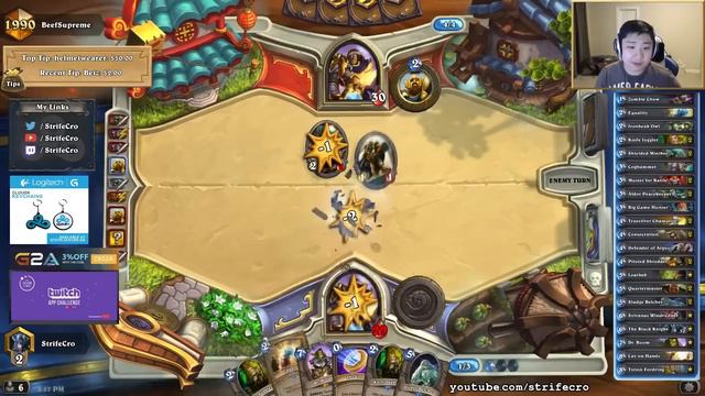 Hearthstone Midrange Paladin StrifeCro - Weird decks, fast games #4 смотреть онлайн