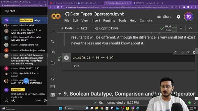 [LIVE] DAY 02 - Learn Python & Machine Learning | COMPLETE in 7 - Days смотреть онлайн