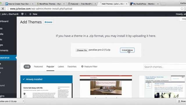 How to install a Wordpress theme using Genesis Framework and Child Theme смотреть онлайн