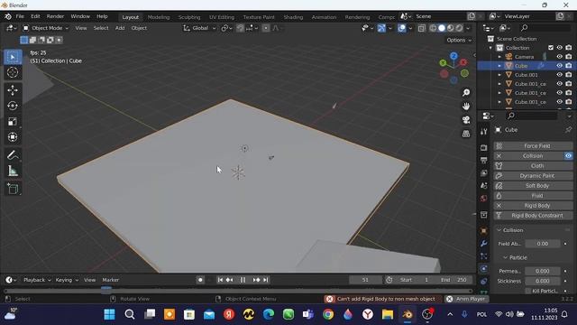 Разрушение объектов в blender 3.2.2 смотреть онлайн