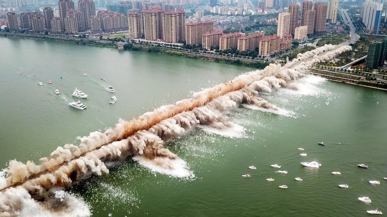 Мощнейшие Взрывы и Сносы Зданий Снятые на Камеру смотреть онлайн