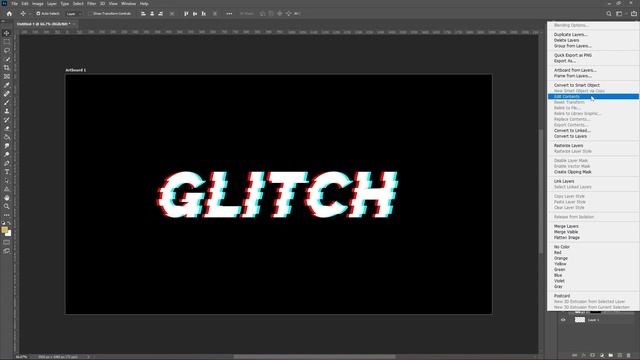 Glitch Effect Photoshop | How to Make Glitch Effect | Photoshop Tutorial | Adobe смотреть онлайн