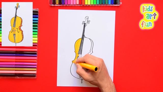 How To Draw A Cello