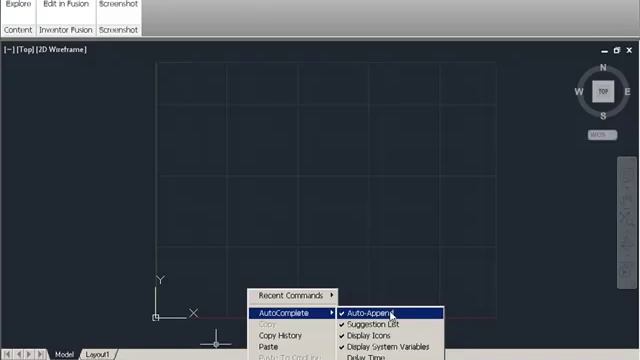 AutoCAD 2012 Tutorial - New Auto Complete Feature смотреть онлайн
