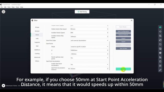 FlashPrint Slicing Tips: Start Point Acceleration смотреть онлайн