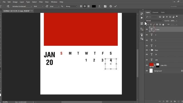 How to make Calendar in Photoshop CC, CS6 | Photoshop Calendar Design Tutorial смотреть онлайн
