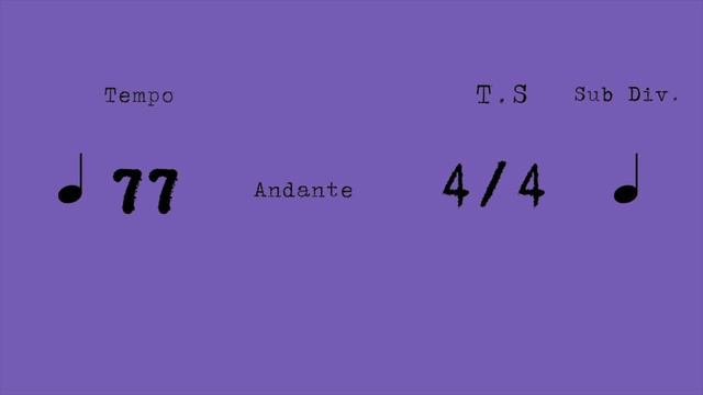 METRONOME - 77 BPM ANDANTE смотреть онлайн