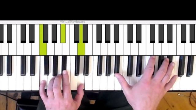 Blues Piano Blues Scale Lick Lesson ( Exercise With Play-along Drum Track)