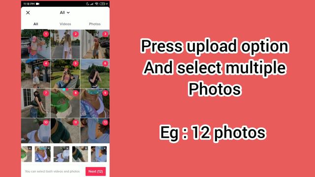 How To Do The Photo Swipe Tiktok Trend | Photo Slideshow Tiktok Trend Tutorial |New Tiktok Trend