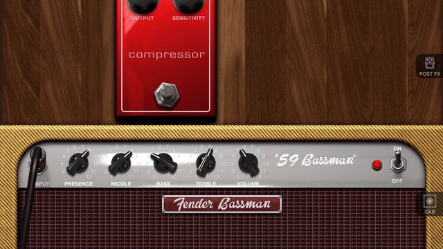 IOS Amplitube 4.11 - First play with a Fender '59 Bassman, a massive, howling in-room presence! смотреть онлайн