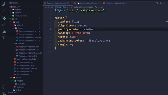 12 lecture application footer - Angular for everyone हिंदी में смотреть онлайн
