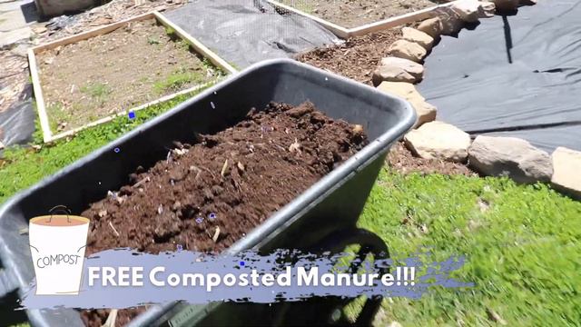 SIMPLE ROCK GARDEN FLOWER BED | We got FREE Composted Manure смотреть онлайн