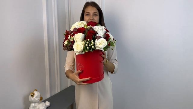 Купить букет в шляпной коробке #2 на FlowBeri Ru