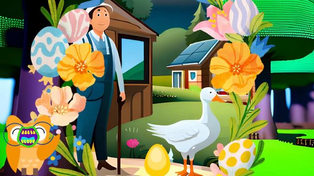 Aesop's Fable: The Goose that Laid Golden Eggs,United kingdom accent, Bedtime story English Learnin смотреть онлайн