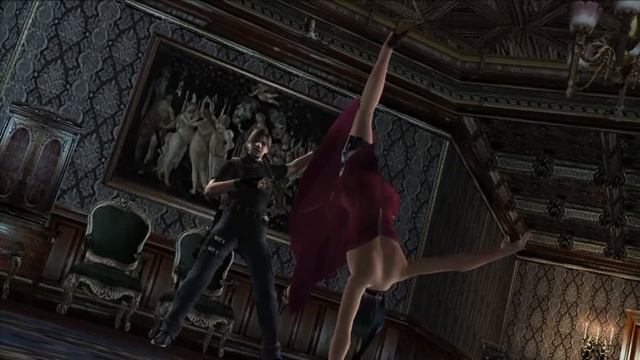 ResidentEvil4 бой встреча Леона и Ады |