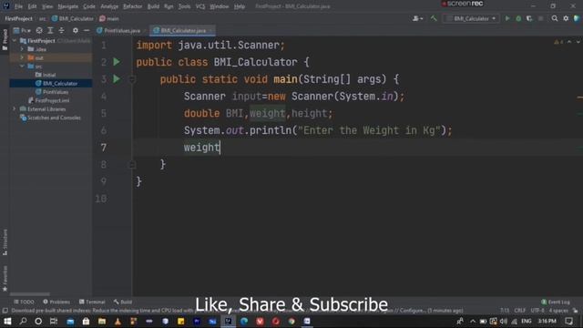 Create a BMI Calculator in Java /User Input in Kg and Meters смотреть онлайн