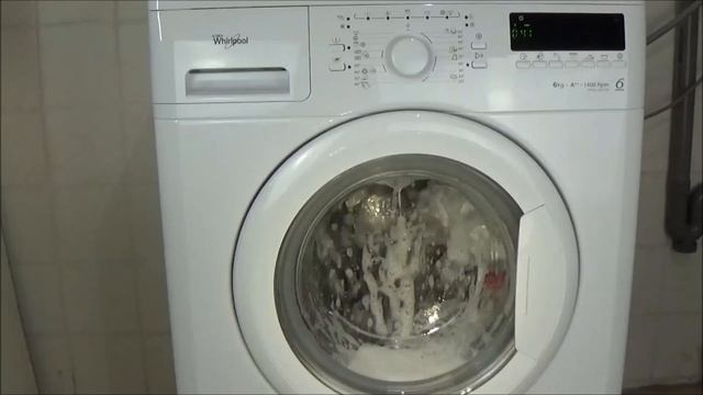 Whirlpool Primo 1406 UM, easy ironing 40 °C synthetics program, washing machine test example #217 смотреть онлайн