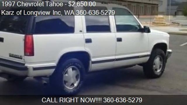1997 Chevrolet Tahoe 4-DOOR, 4X4 - For Sale In Longview, WA