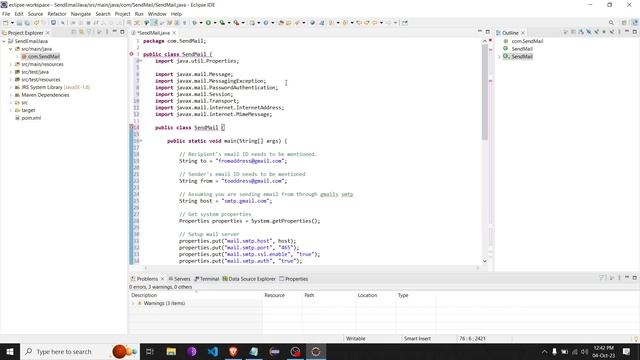 Part-2 | Code Walkthrough: Sending Emails with Java and Gmail SMTP | #smtp #java #mailserver смотреть онлайн