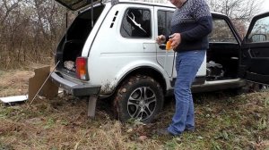 НИВА 4х4 - СПИЛИЛ рычаги раздатки!!!