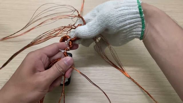 [Bonsai Handmade]How To Make Mini Bonsai Tree Wire Copper 06