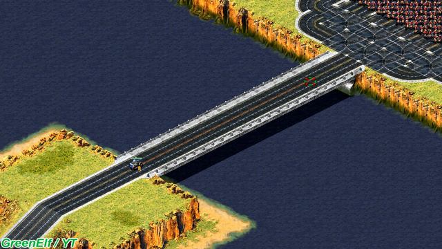 Can Flak Track defend the bridge? vs 1000 Conscripts - Red Alert 2 смотреть онлайн