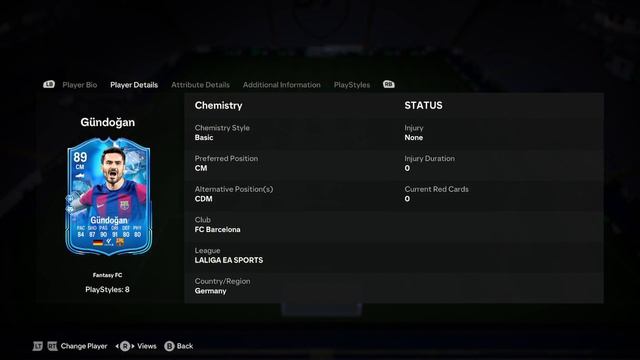 89 Ilkay Gundogan Fantasy FC Player Analysis!! || EA FC 24 Ultimate Team смотреть онлайн