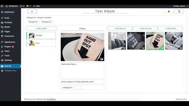 How to create WordPress Photo Album ( WordPress Portfolio Plugin - Grid Kit Premium ) смотреть онлайн