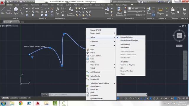 AutoCAD / How to Create & Edit a Spline смотреть онлайн