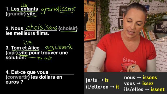 Practise Your French Group 2 "IR" Verbs - PRÉSENT смотреть онлайн