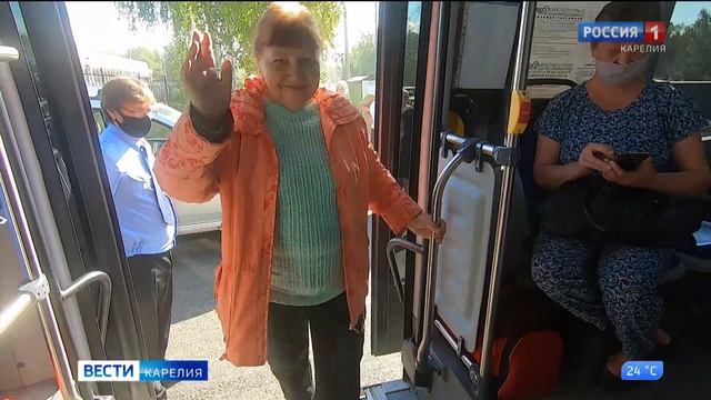 В свой первый рейс вышел автобус по круговому маршруту «Петрозаводск — Эссойла — Крошнозеро — Пряжа смотреть онлайн
