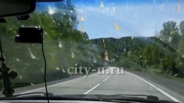 Машина новокузнечанина покрылась жёлтым месивом смотреть онлайн