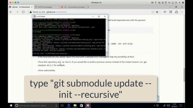 Tutorial: compile and run VCV Rack from sources on Windows смотреть онлайн