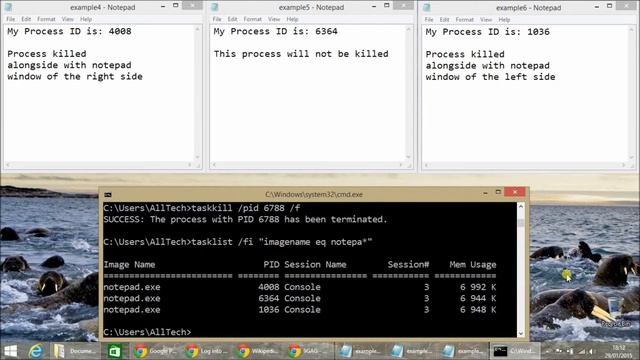 kill process with cmd in windows смотреть онлайн