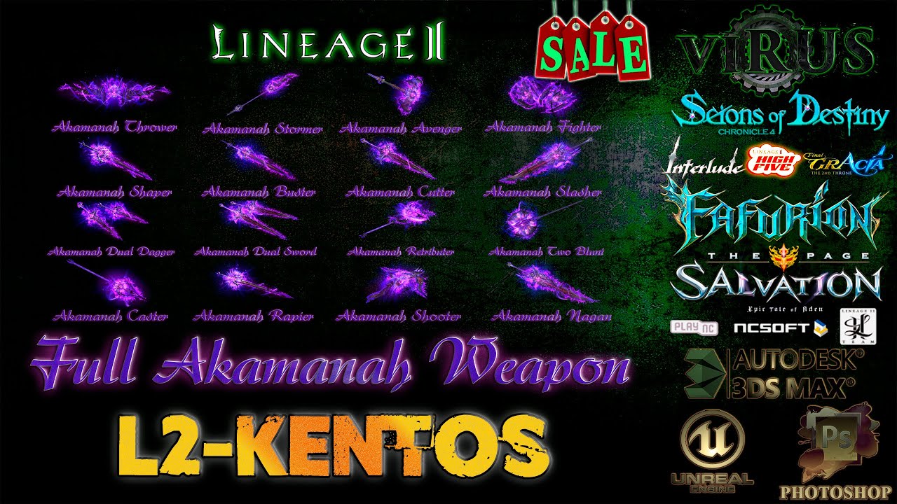 Full Set of Akamanah Weapons for L2-Kenta server. LINEAGE II Gracia Epilogue ◄√i®uS► смотреть онлайн