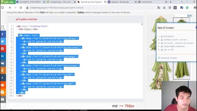 Sử dụng Bootstrap thiết Website cực đẹp trong 5 phút смотреть онлайн