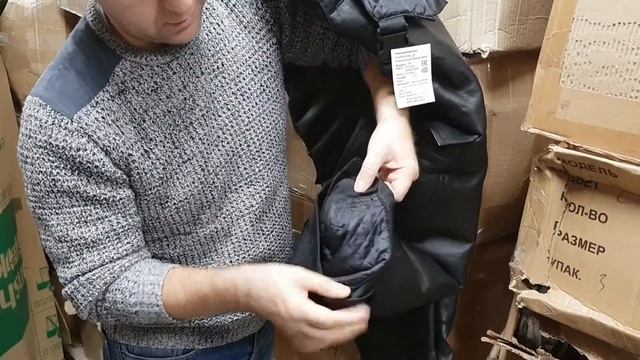 Полукомбинезон меховой из шубной овчины с пленочным покрытием "Подводник" смотреть онлайн
