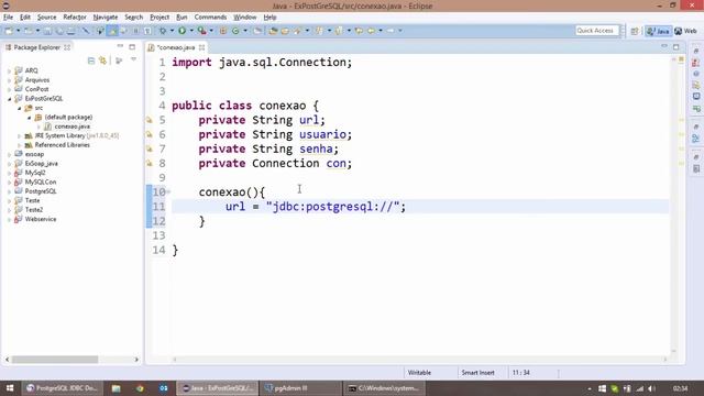 01 - Java conexão ao PostgreSQL смотреть онлайн