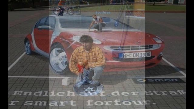 3D рисунки мелками на асфальте смотреть онлайн