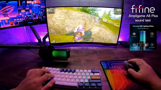 [POV] FIFINE AmpliGame A8 Plus Sound ASMR ? | PUBG MOBILE Emulator 90 FPS + HDR HD (Gameloop) смотреть онлайн