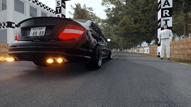 Assetto Corsa Real Flames C63 AMG смотреть онлайн