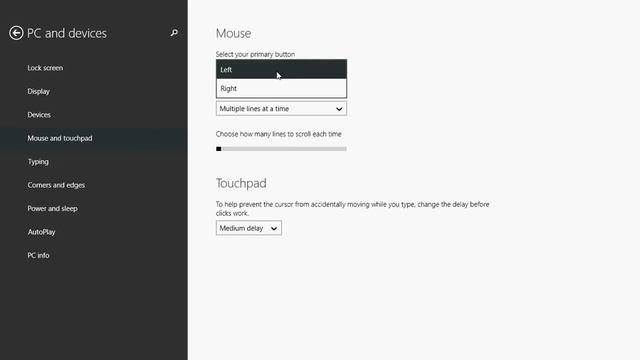 Windows 8.1 invert mouse primary button for left handed people смотреть онлайн