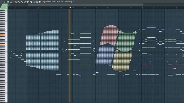 Windows 10 vs Win XP, sounds familiar - MIDI Art смотреть онлайн