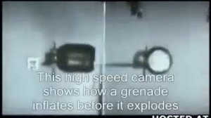 Взрыв гранаты - замедленная съемка