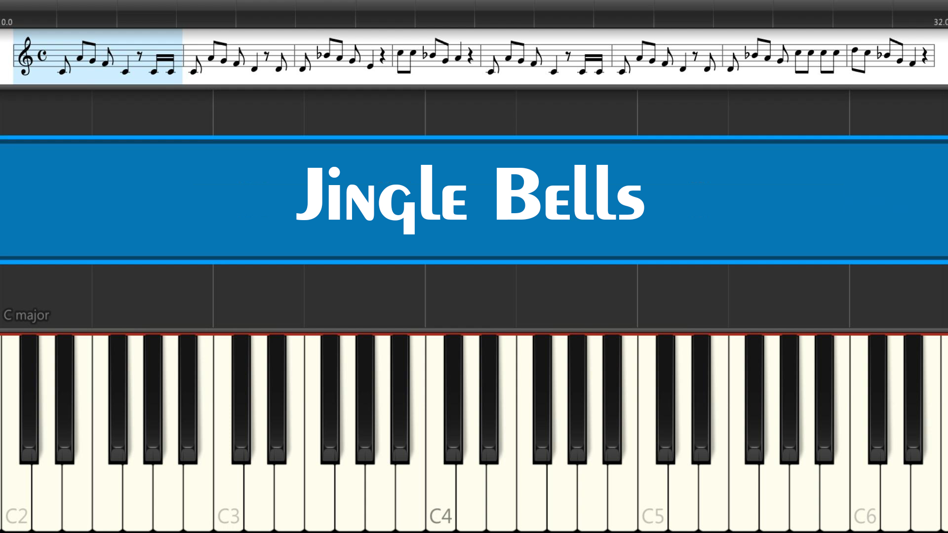 "Jingle Bells" - Самая новогодняя музыка и мелодия в мире, как играть на пианино легко на новый год смотреть онлайн
