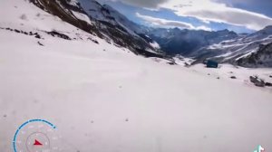 Скоростной спуск трассы кругозор азау 145 км/ч