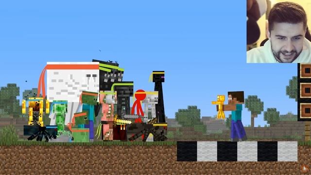 Reacting To Monster School Animation Vs. Minecraft Shorts Ep 27 смотреть онлайн